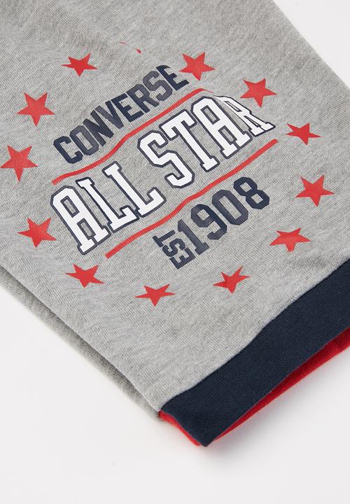 Converse - Colorblock all star short - dk grey heather