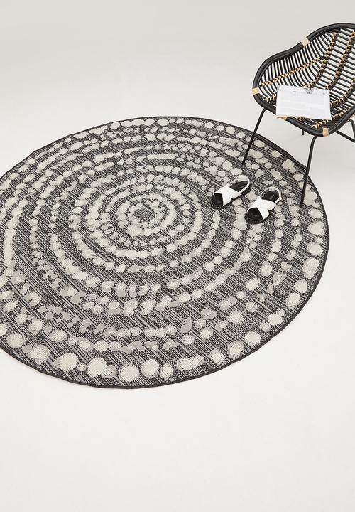 Hertex Haus - Spiro round rug - espresso