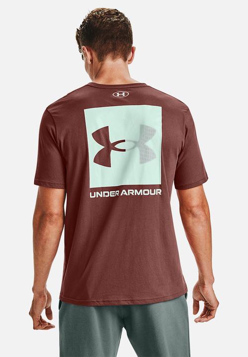Under Armour - Ua box logo tee - cinna red
