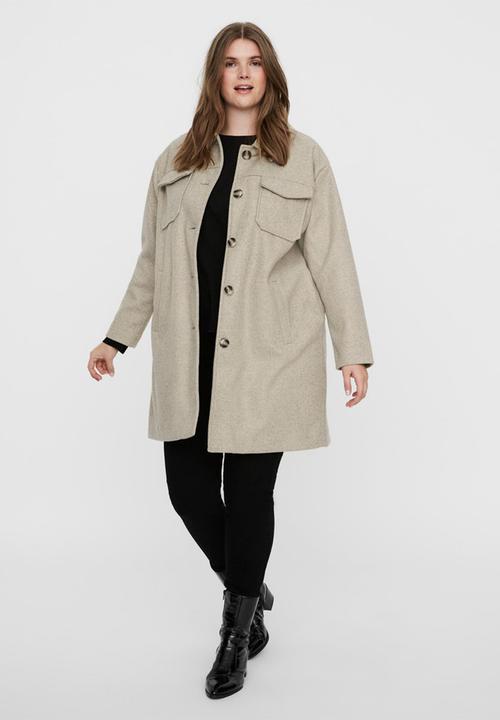 Vero Moda - Curve bonusray 3/4 jacket - silver mink