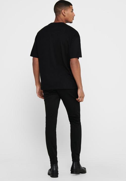 Only & Sons - Tupac life ovz short sleeve tee - black
