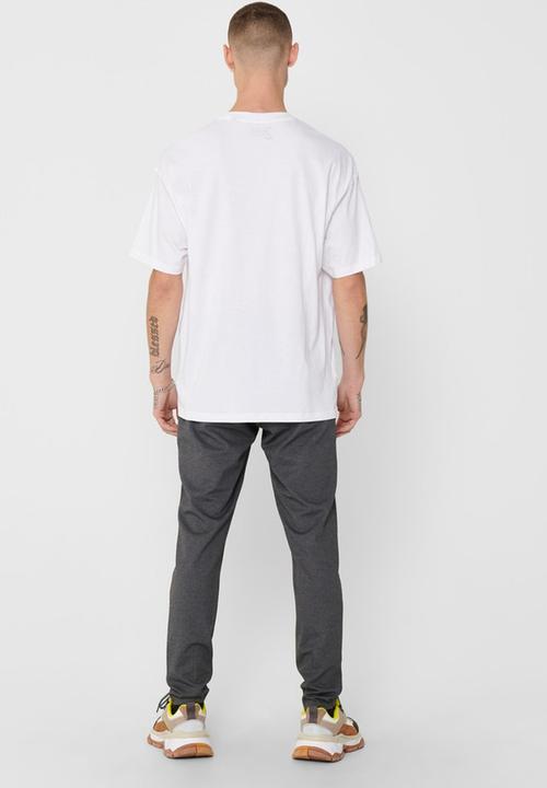 Only & Sons - Tupac life ovz short sleeve tee - white