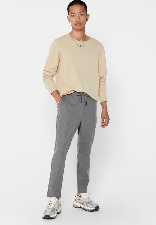 Only & Sons - Linus pant herringbone - grey