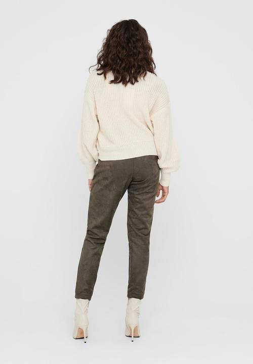 Jacqueline de Yong - Justy long sleeve short cardigan knit - neutral
