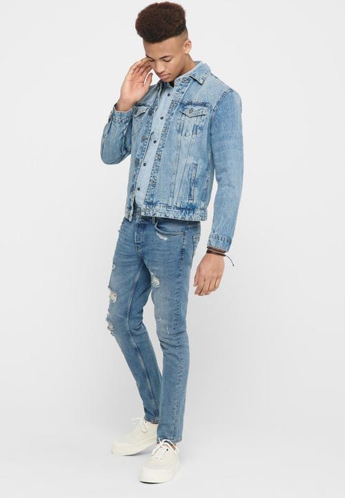 Only & Sons - Coin life trucker - blue