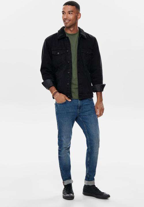 Only & Sons - Louis life jacket - black