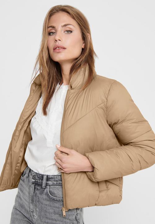 Jacqueline de Yong - Timber short padded jacket - neutral