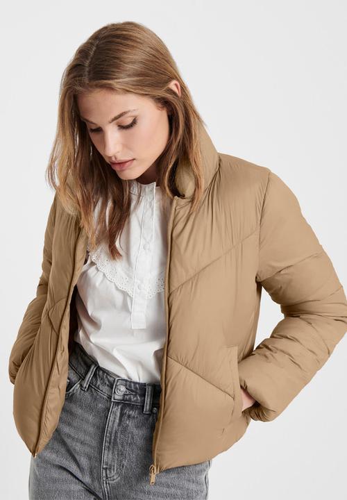 Jacqueline de Yong - Timber short padded jacket - neutral