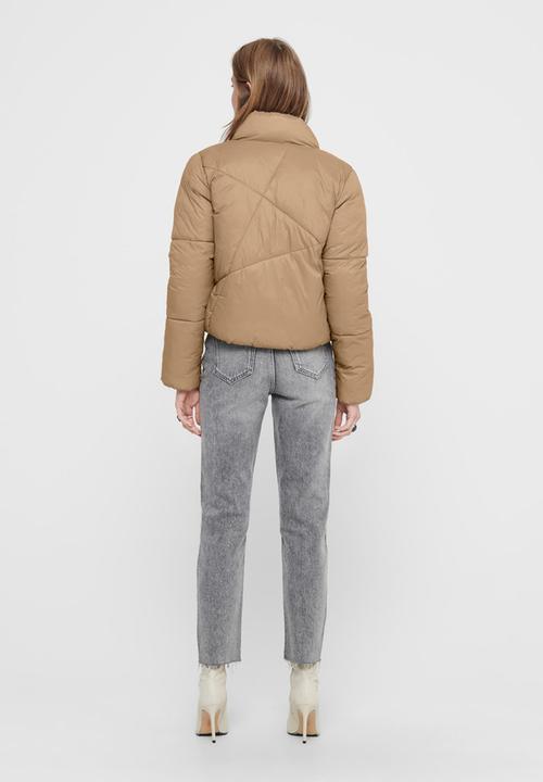 Jacqueline de Yong - Timber short padded jacket - neutral