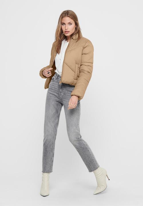 Jacqueline de Yong - Timber short padded jacket - neutral