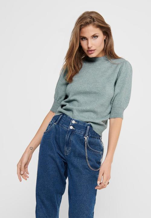 Jacqueline de Yong - Rue 2/4 pullover knit - blue