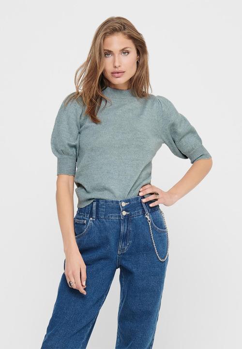 Jacqueline de Yong - Rue 2/4 pullover knit - blue