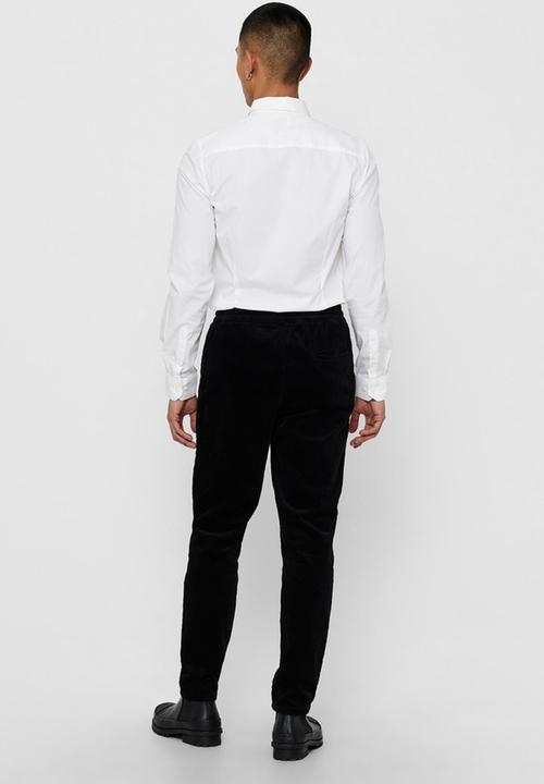 Only & Sons - Alfredo life long sleeve ex-slim shirt - white