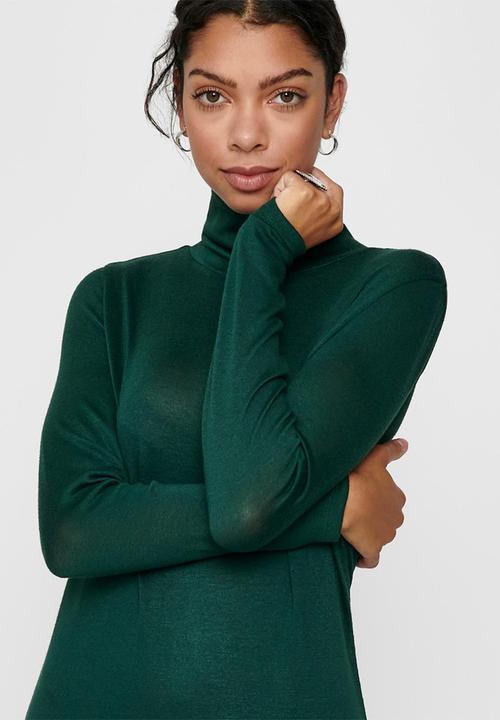 Jacqueline de Yong - Giala turtleneck dress - green