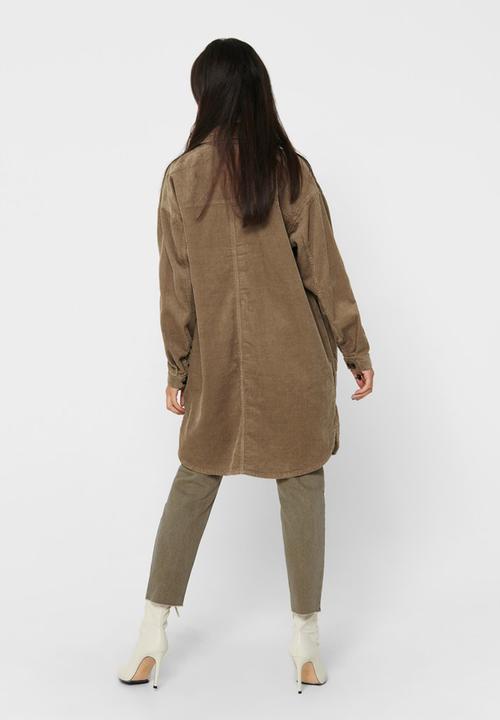 Jacqueline de Yong - Tory corduroy worker shirt - brown