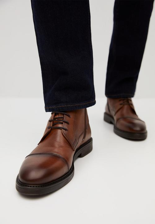 MANGO - Ankle boots puntera - brown