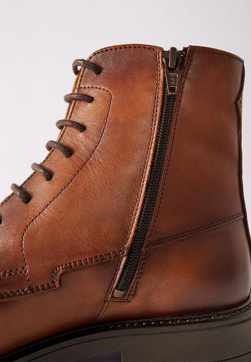 MANGO - Ankle boots puntera - brown