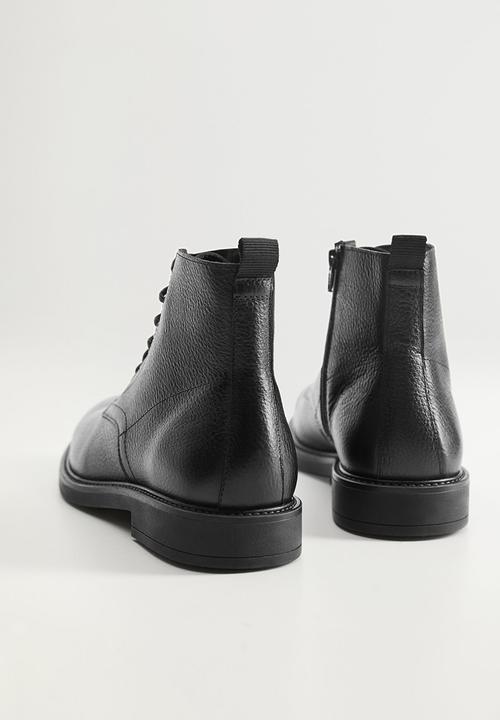 MANGO - Ankle boots bombeado - black