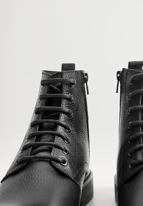 MANGO - Ankle boots bombeado - black