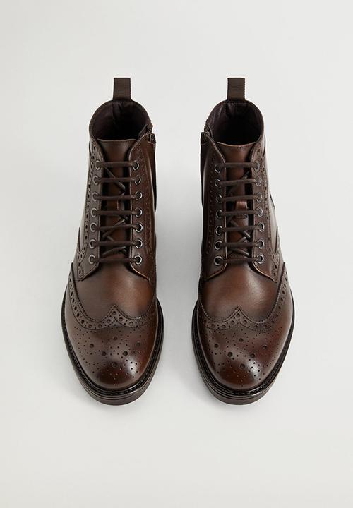 MANGO - Ankle boots botinlig - brown
