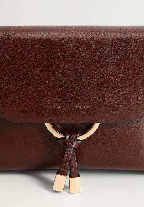MANGO - Bag frida - dark brown