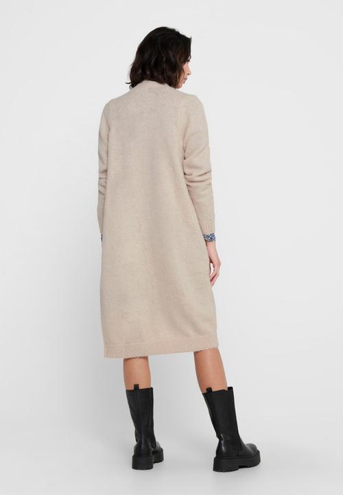 Jacqueline de Yong - Firez long sleeve long cardigan knit - neutral