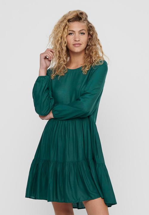 Jacqueline de Yong - Peanut tiered dress - green