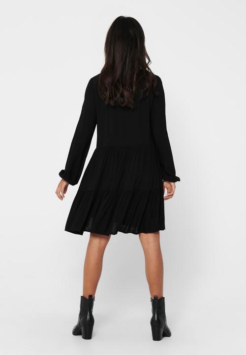 Jacqueline de Yong - Peanut tiered dress - black