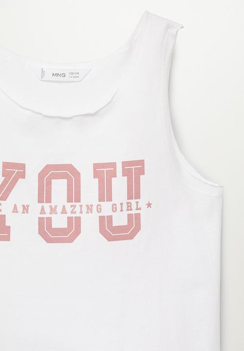 MANGO - Hands short sleeve tee - white