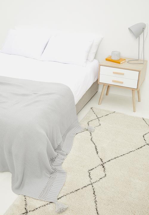 Sixth Floor - Anna knit throw - grey