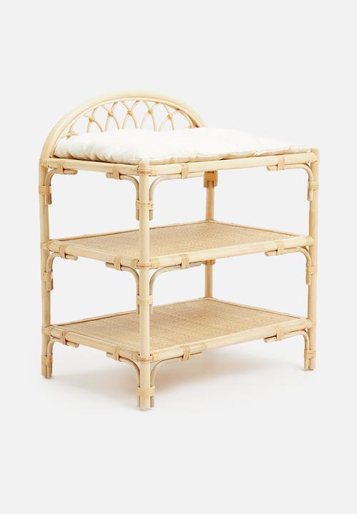 Sixth Floor - Luna rattan changing table - natural