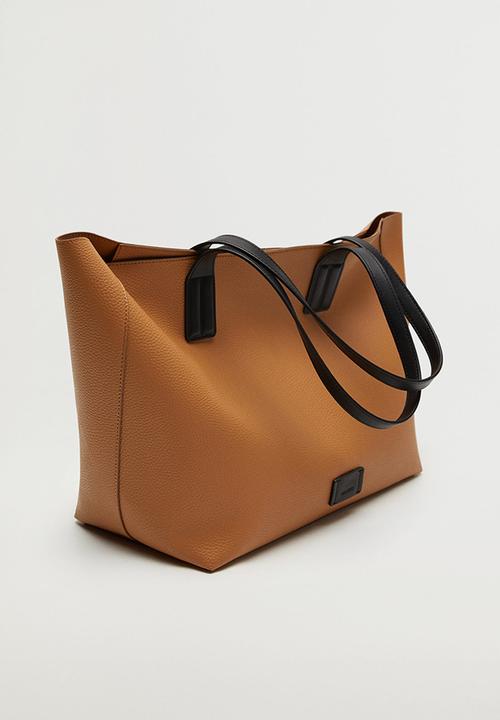 MANGO - Bag edison - medium brown