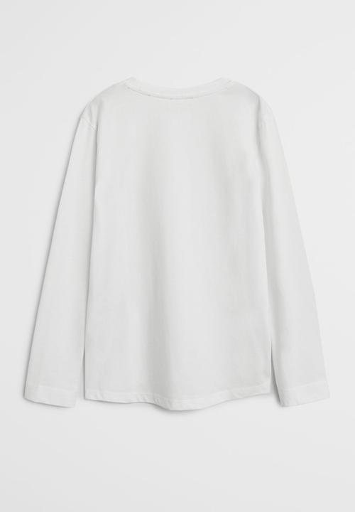 MANGO - Basica plain tee - white