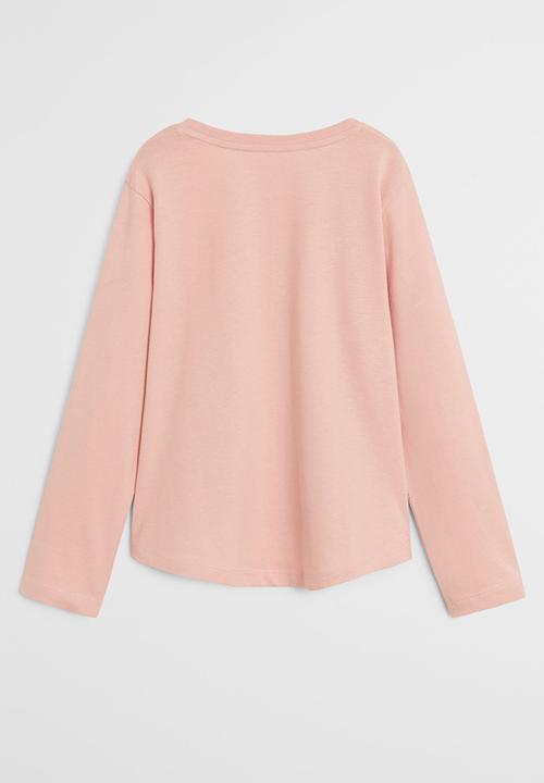 MANGO - Basica plain tee  - pink