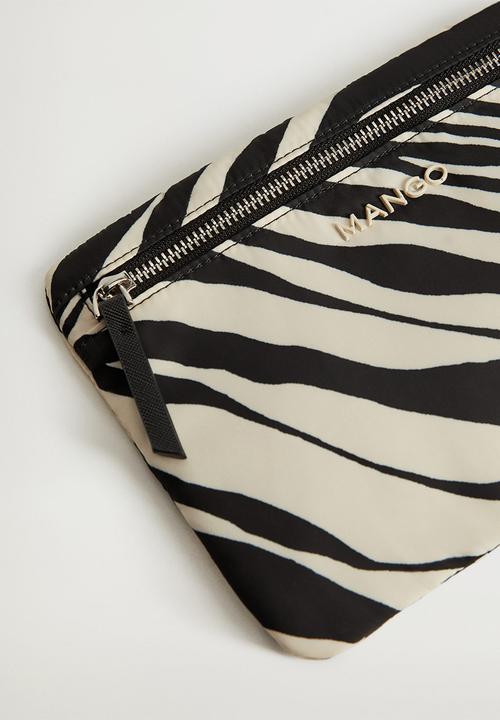 MANGO - Cebra cosmetic bag - black