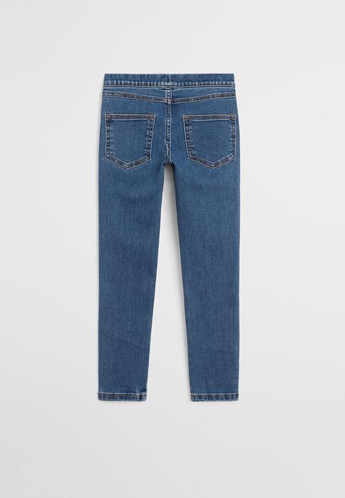 MANGO - Girls basic jeggings - blue