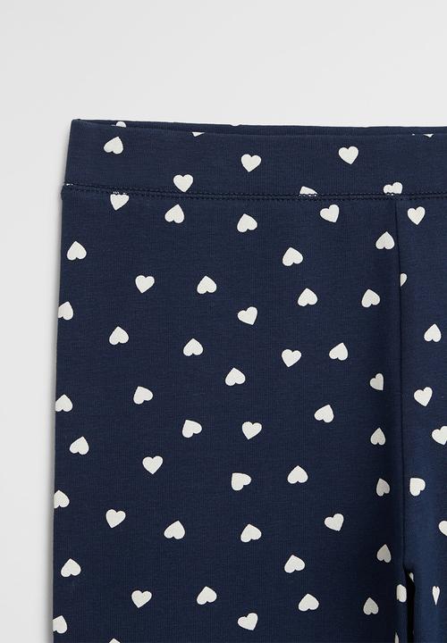 MANGO - Elio patterned leggings - blue & white 