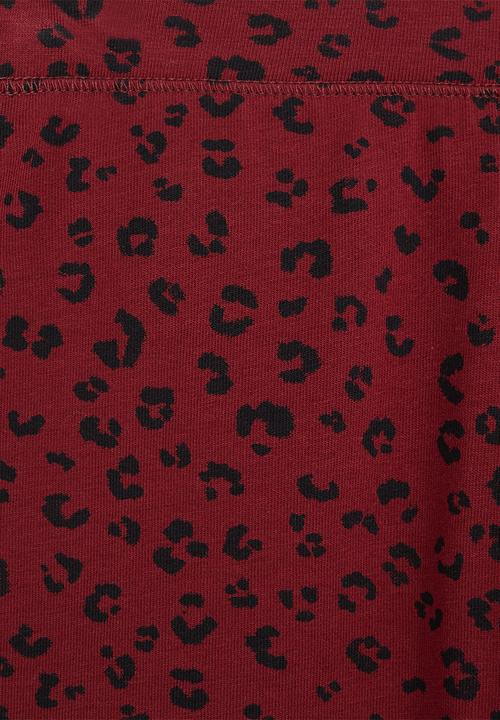 MANGO - Elio patterned leggings - red & black