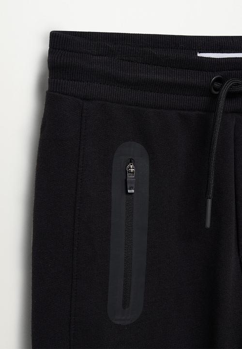 MANGO - Stone trousers - black