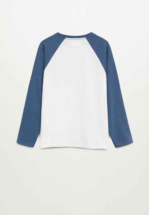 MANGO - Urban raglan tee - blue