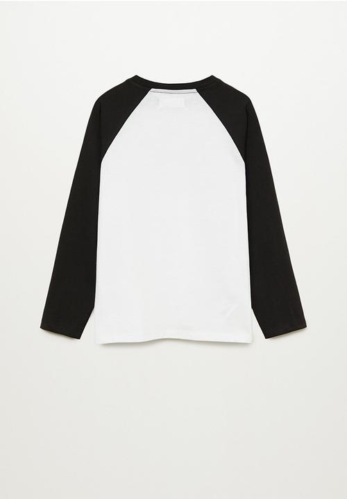 MANGO - Urban raglan tee - black
