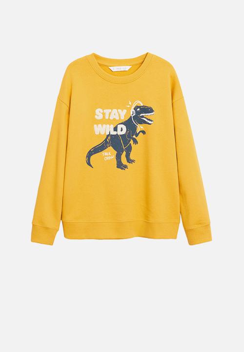 MANGO - Player sweatshirt - yellow