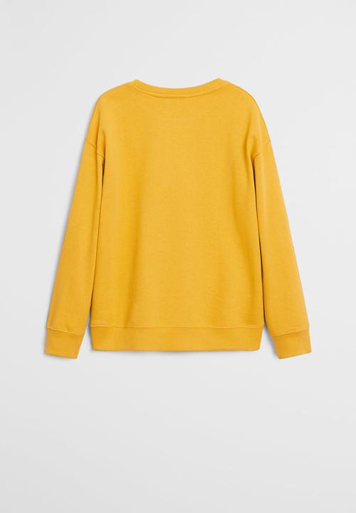 MANGO - Player sweatshirt - yellow