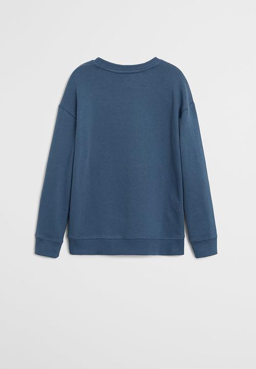 MANGO - Player sweatshirt - blue
