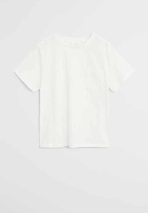 MANGO - Brad short sleeve tee - white