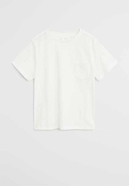 MANGO - Brad short sleeve tee - white