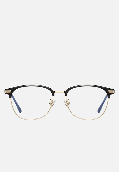 Sophie Moda - Anti blue light glasses - black & gold
