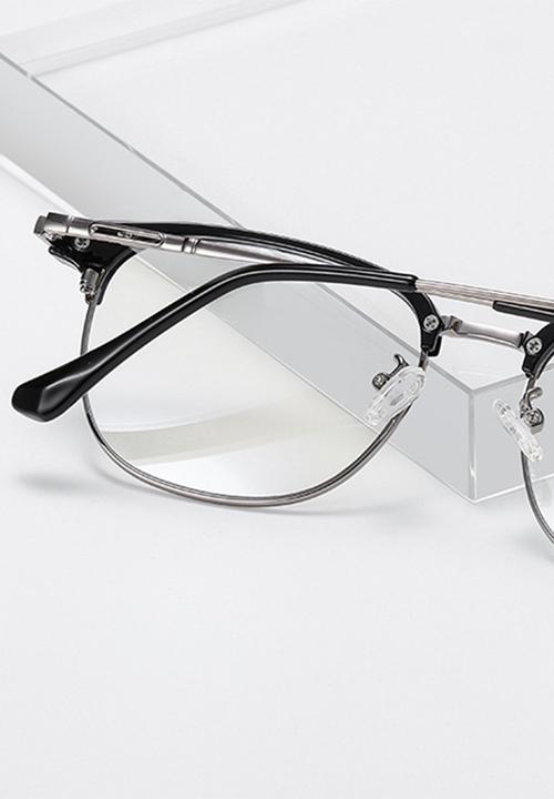 Sophie Moda - Anti blue light glasses - black & silver