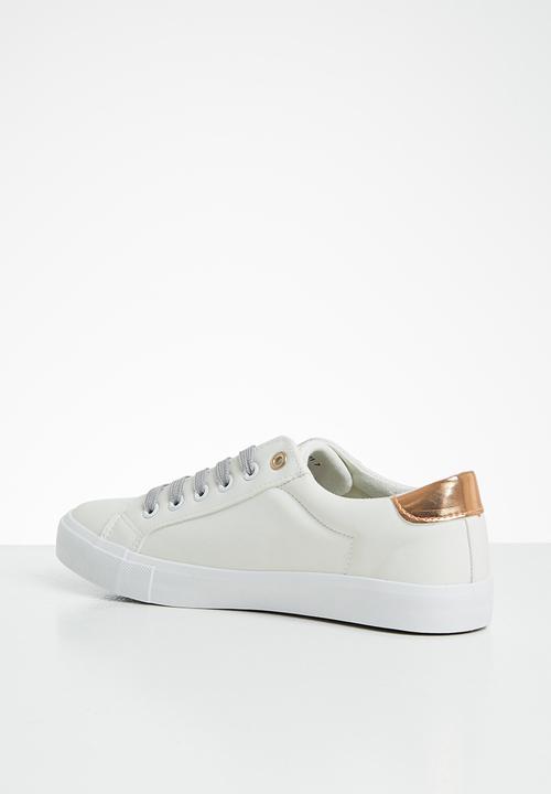 Miss Black - Golden sneaker - rose gold & white 