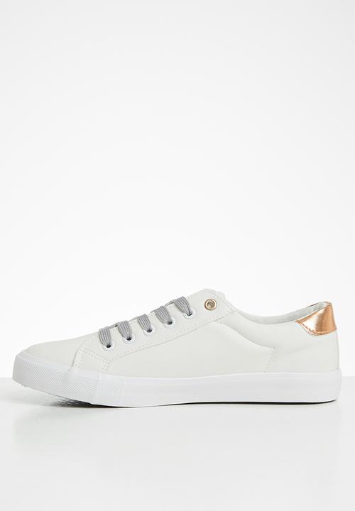 Miss Black - Golden sneaker - rose gold & white 